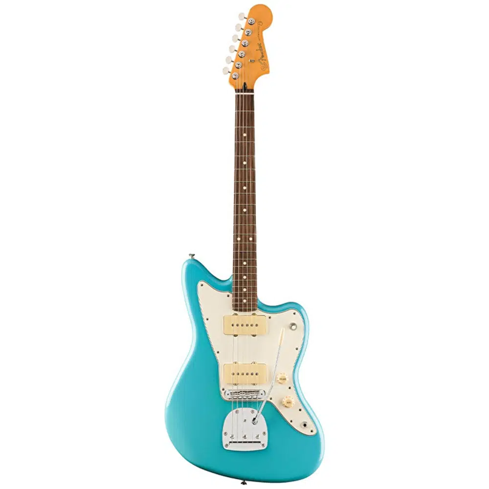 Fender 0140590518 Player II Jazzmaster Elektro Gitar (Aquatone Blue) | Gülağacı Klavye Mavi Retro Renk ve Tremolo Sistemi