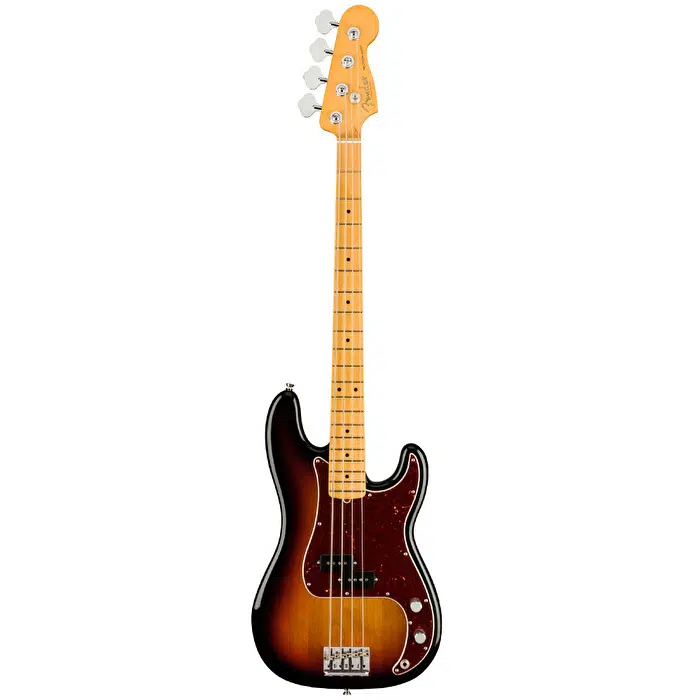 Fender 0193932700 American Professional II Precision Bass Gitar (3-Color Sunburst) | Efsanevi P-Bass Tonu Akçaağaç Klavye ve V-Mod II Split-Coil Manyetik