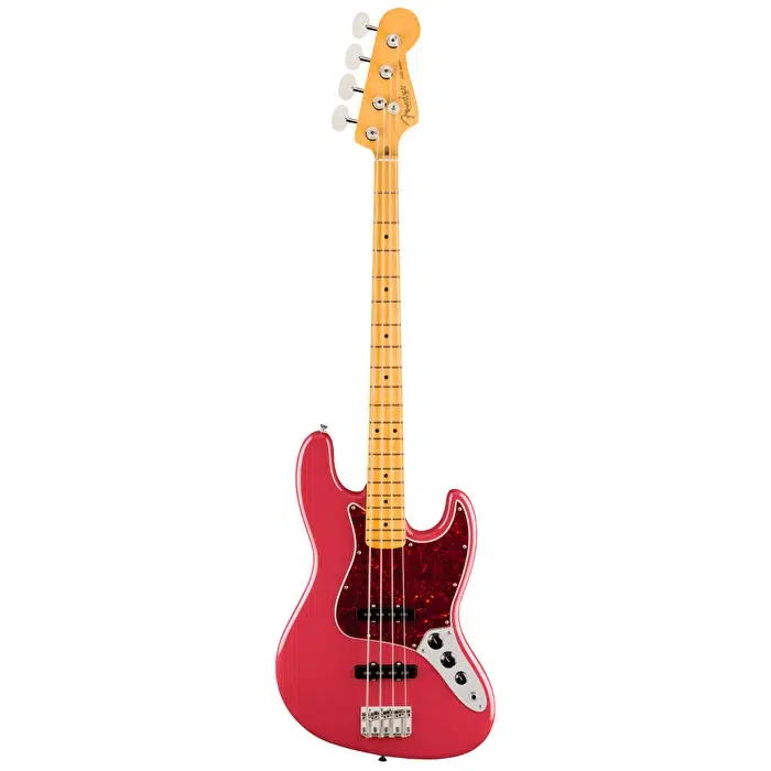 Fender 0198642375 American Professional Classic Jazz Bass Gitar (Faded Dakota Red) | Akçaağaç Klavye Nadir Faded Dakota Red Renk ve V-Mod Manyetikler