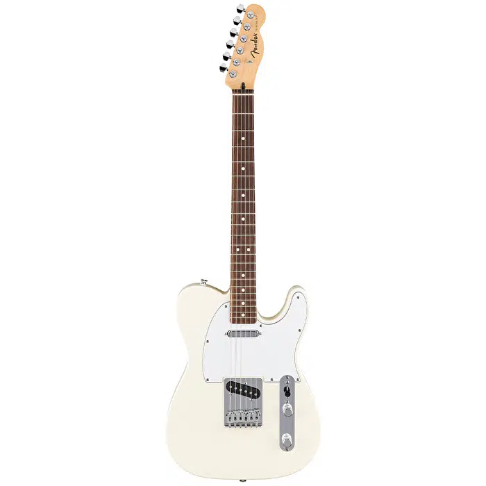 Fender 0266040505 Standard Telecaster Elektro Gitar (Olympic White) | Laurel Klavye Beyaz Temiz Görünüm ve Net Tonlar