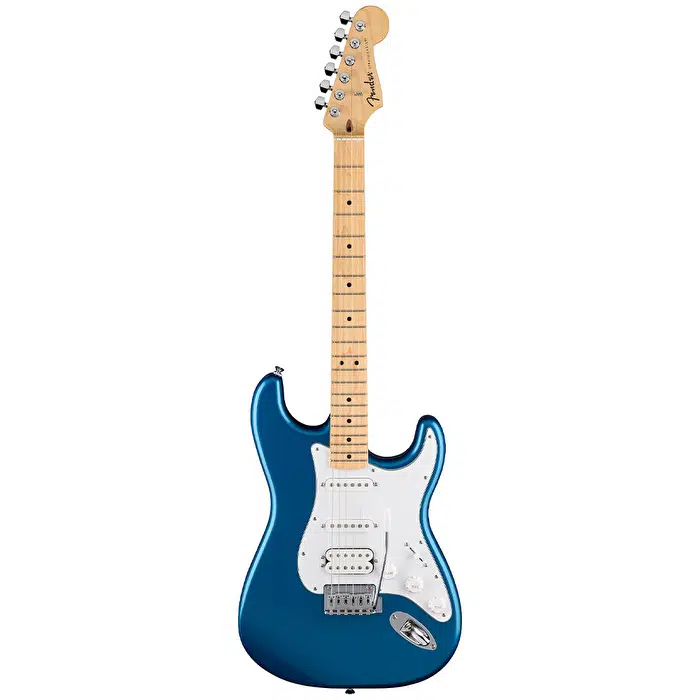 Fender 0266420560 Standard Stratocaster HSS Elektro Gitar (Aqua Marine Metallic) | Akçaağaç Klavye Köprüde Humbucker Gücü ve Metalik Mavi Renk