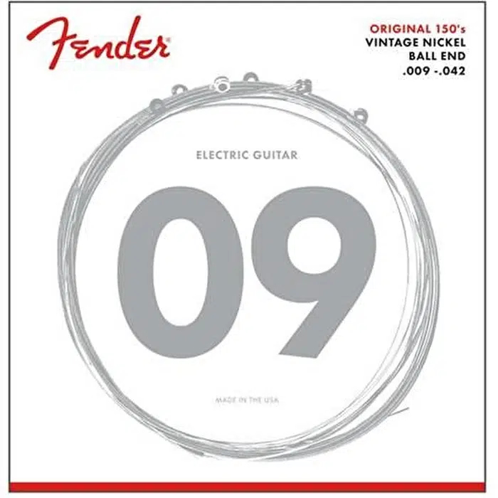 Fender 0730150403 Original 150 Pure Nickel Elektro Gitar Teli (09-42) | 150L Light Set Blues ve Jazz İçin İdeal Sıcak Tonlar
