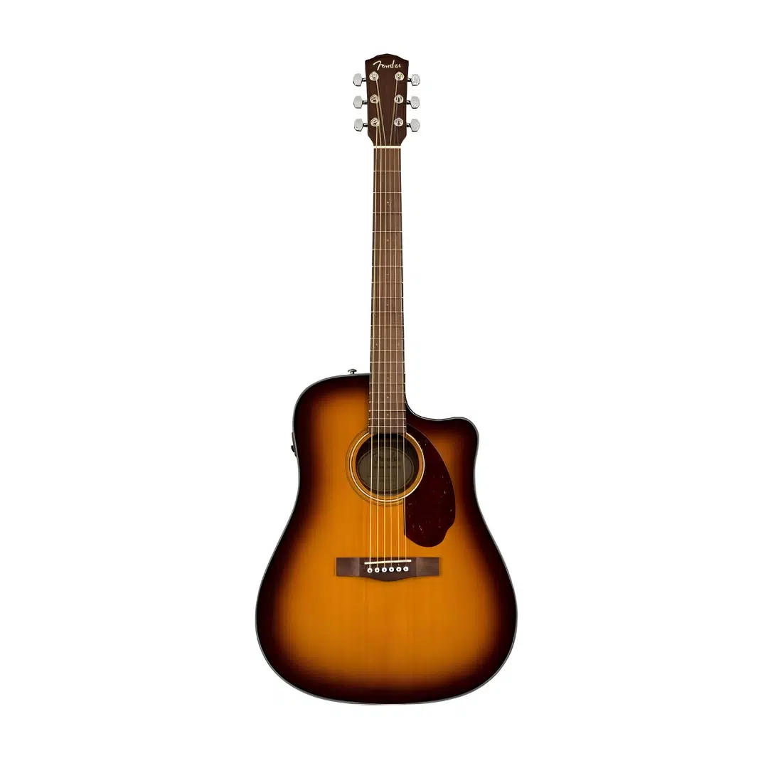 Fender 0970213332 Cd-140sce Dreadnought Elektro Akustik Gitar (sunburst - Ceviz Klavye) | Classic Design Serisi Güçlü Baslar Parlak Tizler Ve Hard Case Dahil