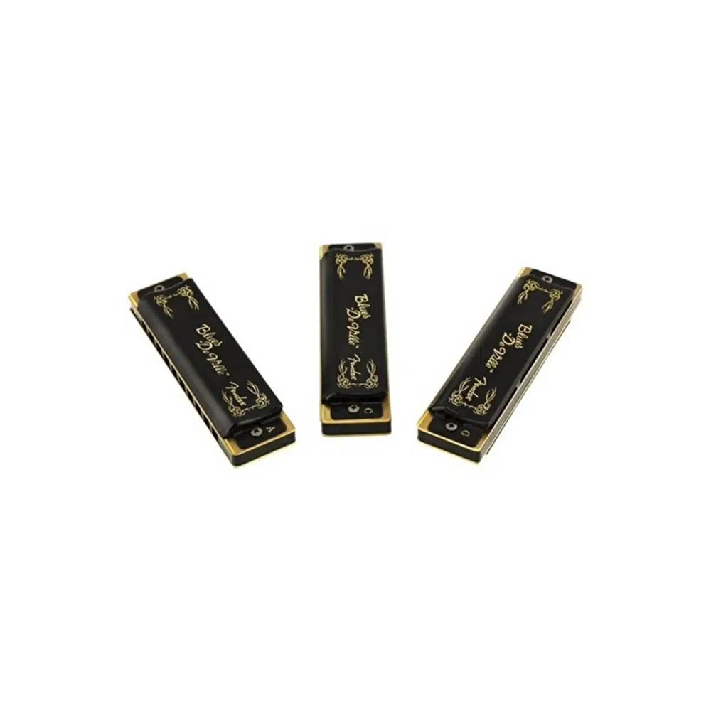 Fender 0990702021 Blues DeVille 3'lü Mızıka Seti (C, G, A) | En Sık Kullanılan 3 Tonu İçeren Özel Kılıflı Profesyonel Set