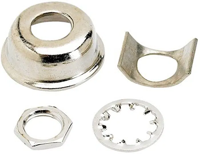 Fender 0991941000 Telecaster Jack Ferrule (Nikel) | Telecaster Gitarlar İçin Gömme Jak Yuvası Metal Aksam