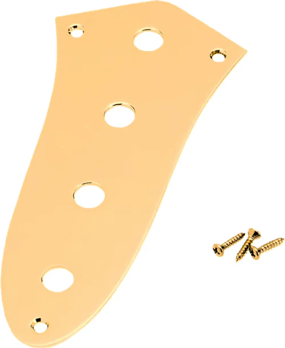 Fender 0992057100 Jazz Bas Control Plate 4-Hole Chrome Gitar Yedek Parça | Jazz Bass, Krom, 4 Delik