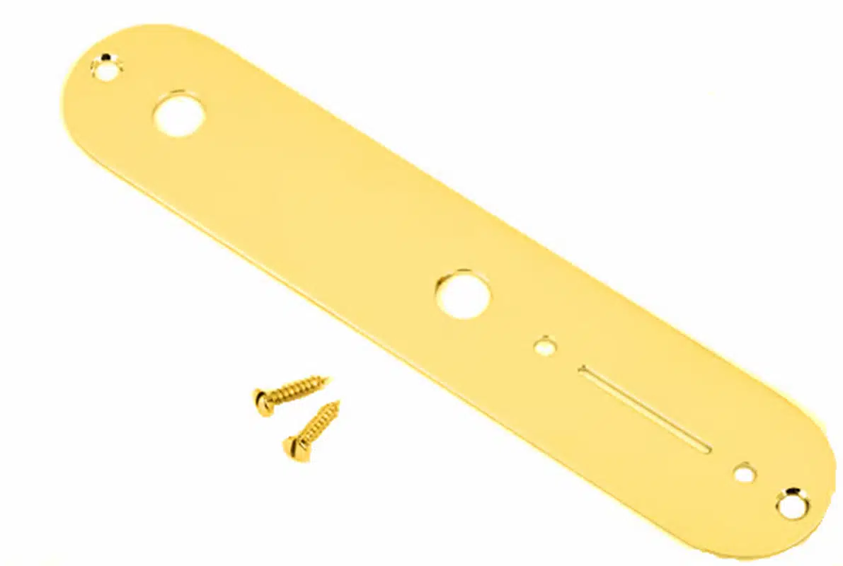 Fender 0992058000 Vintage Telecaster Control Plate 2-Hole Chrome Gitar Yedek Parça | Telecaster, Krom