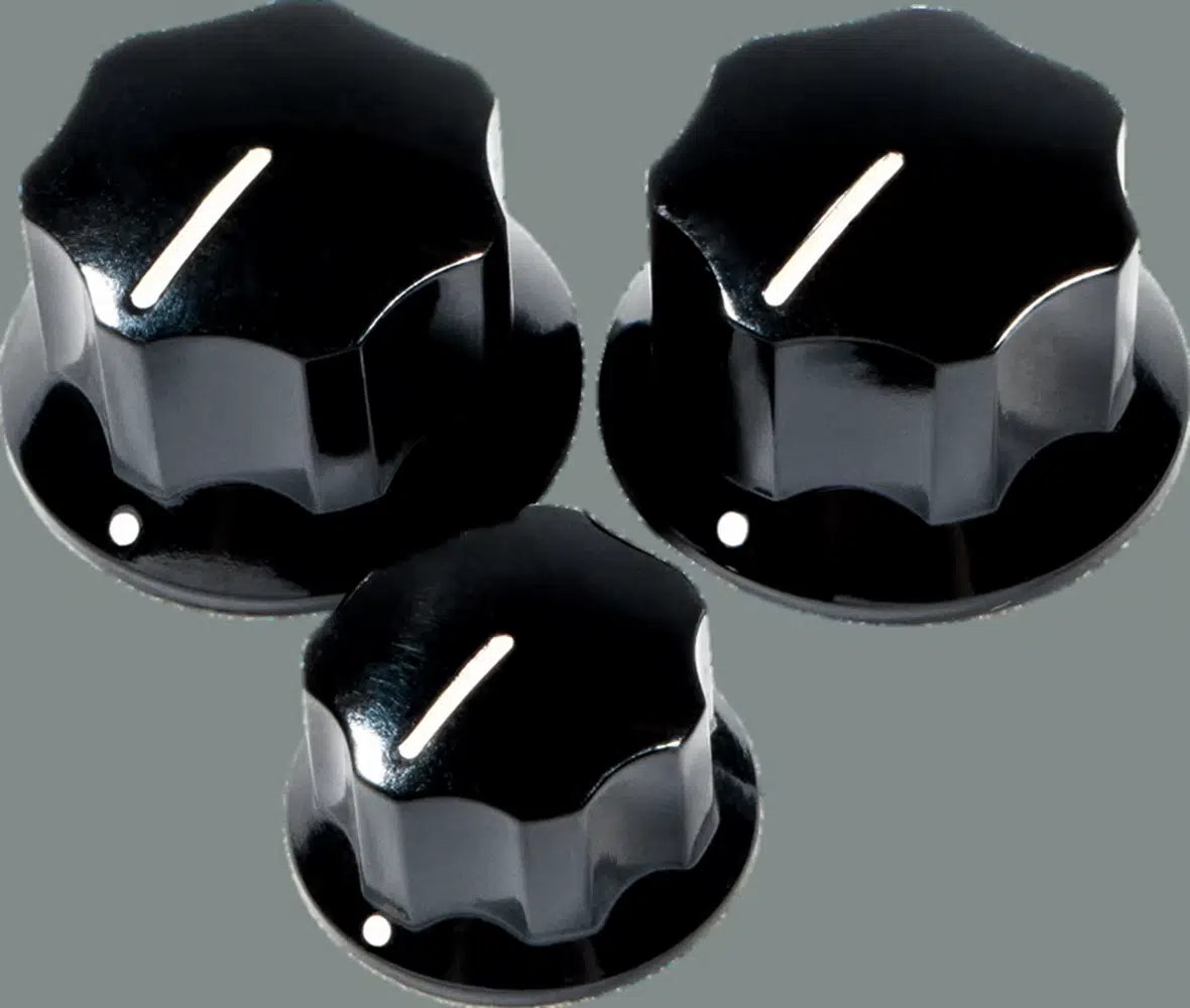 Fender 0992085000 Pure Vintage 60s Jazz Bas 3 Black Kontrol Düğmesi | Jazz Bass, Siyah
