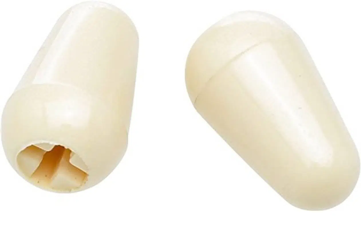 Fender 0994938000 Stratocaster Switch Ucu (Aged White - 2'li) | Eskitilmiş Beyaz Renk Stratocaster Seçici Anahtar Başlığı