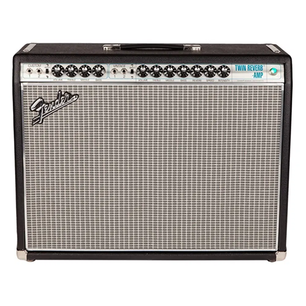 Fender 2273006000 '68 Custom Twin Reverb Kombo Elektro Gitar Amfisi | Gümüş Panel Döneminin Modifiye Edilmiş Tonları Bassman Kanalı ile Daha Dolgun Overdrive