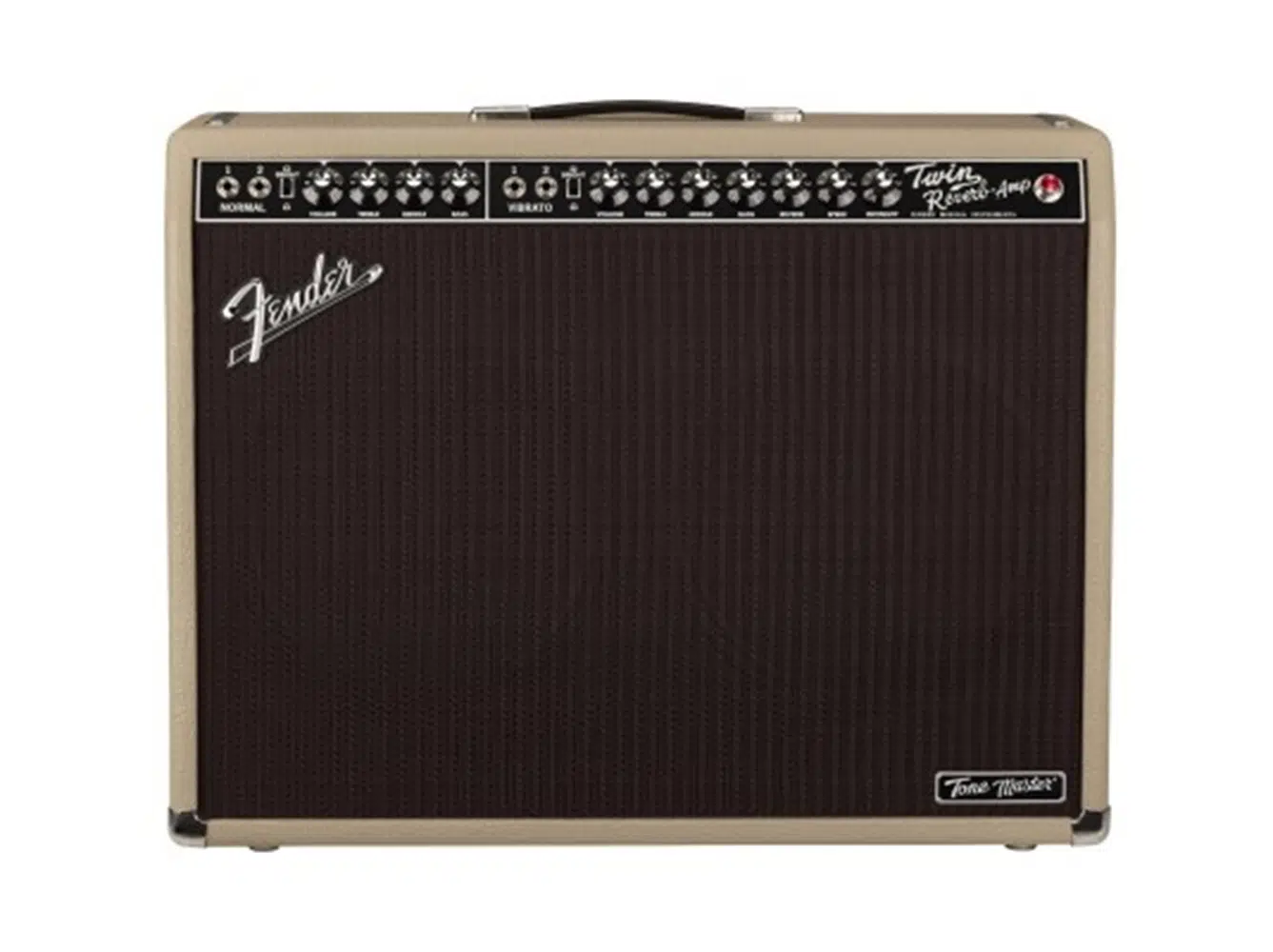 FENDER 2274204982 Tone Master Twin Reverb Blonde Elektro Gitar Amfisi | 85 Watt Simülasyonu, 2x12 İnç Celestion Neo Creamback Hoparlörler, Hafif Tasarım, UK Fiş Uyumlu