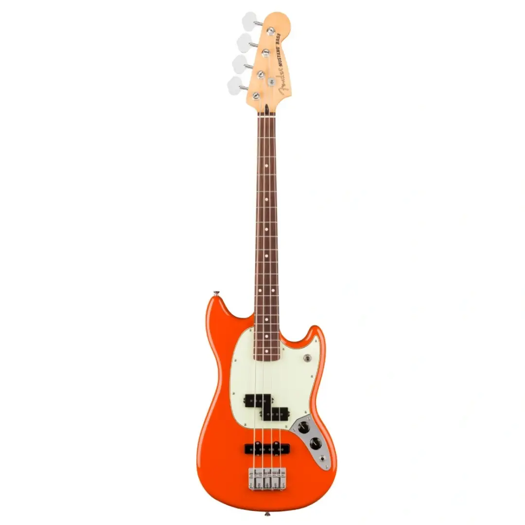 Fender Player II Mustang Bass PJ Gülağacı Klavye Rallye Orange Bas Gitar