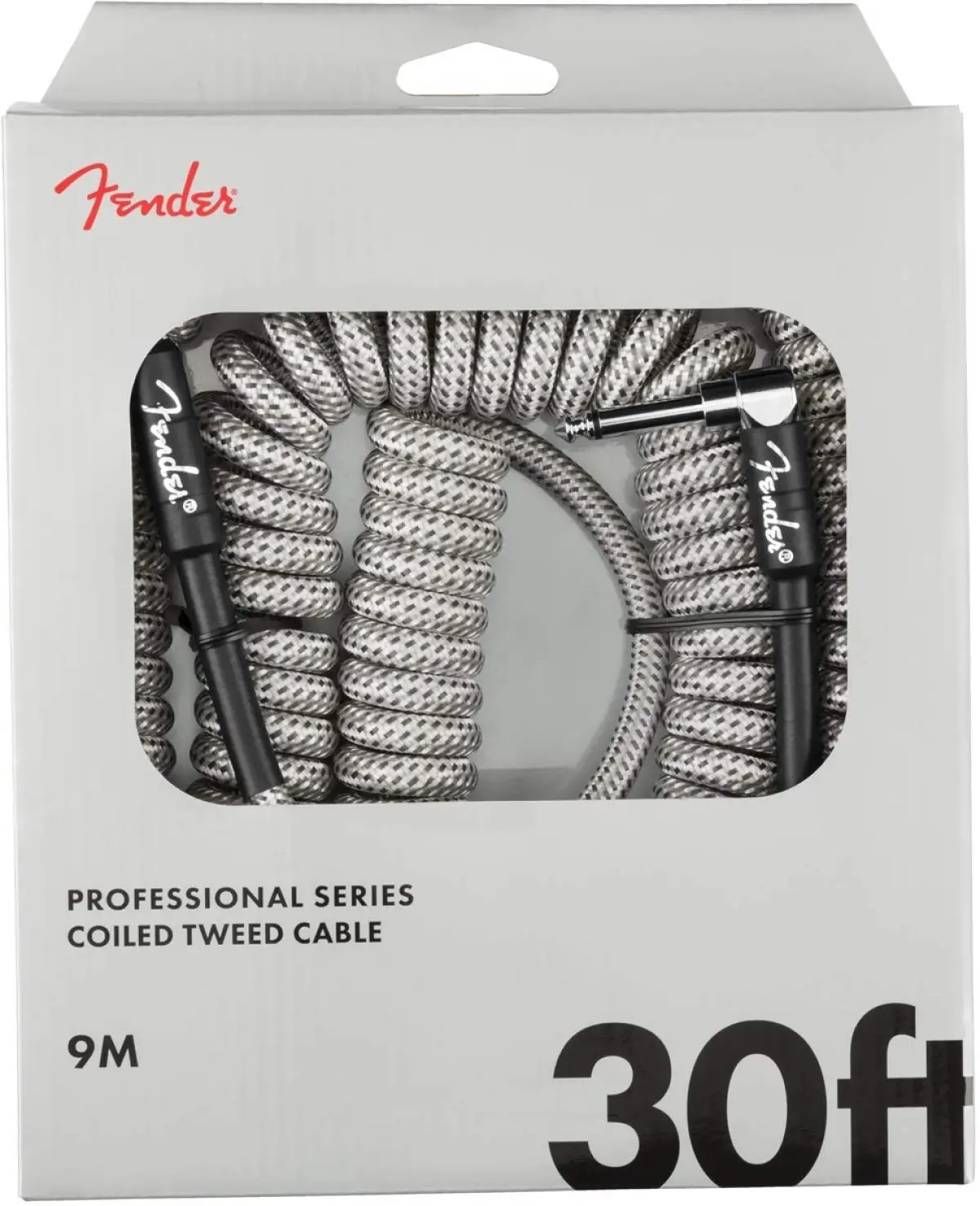 Fender Professional Coil Cable 9M Beyaz Tweed Enstrüman Kablosu