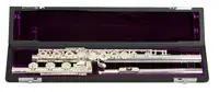 Flüt Trevor James Virtuoso 32VV-E Voce gümüş ağızlık ve gövde, açık perde, offset, Mi mekanik, Si ku