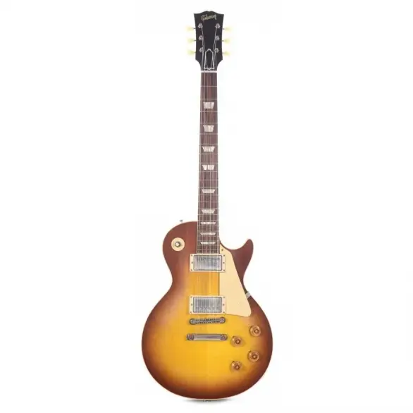 Gibson Custom 1958 Les Paul Standard Reissue VOS Elektro Gitar (Iced Tea Burst)