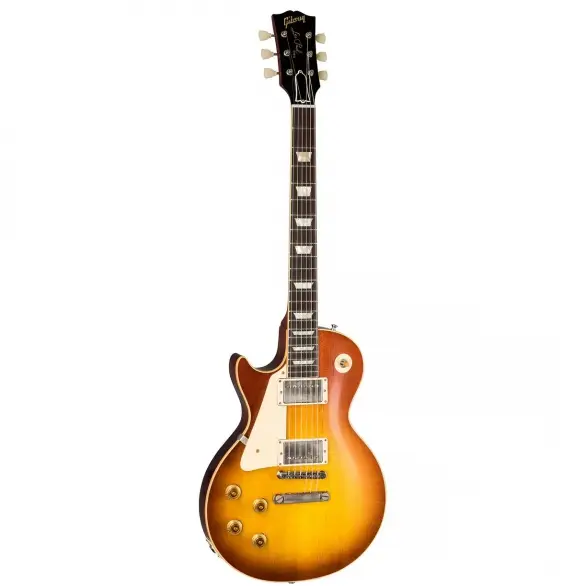 Gibson Custom 1958 Les Paul Standard Reissue VOS Solak Elektro Gitar (Iced Tea Burst)