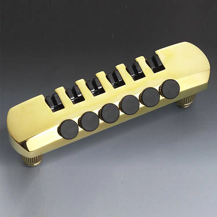 Schaller SC-12070500 Fiksli Köprü Kuyruğu (Altın) | İnce Ayar İmkanı Les Paul Uyumlu