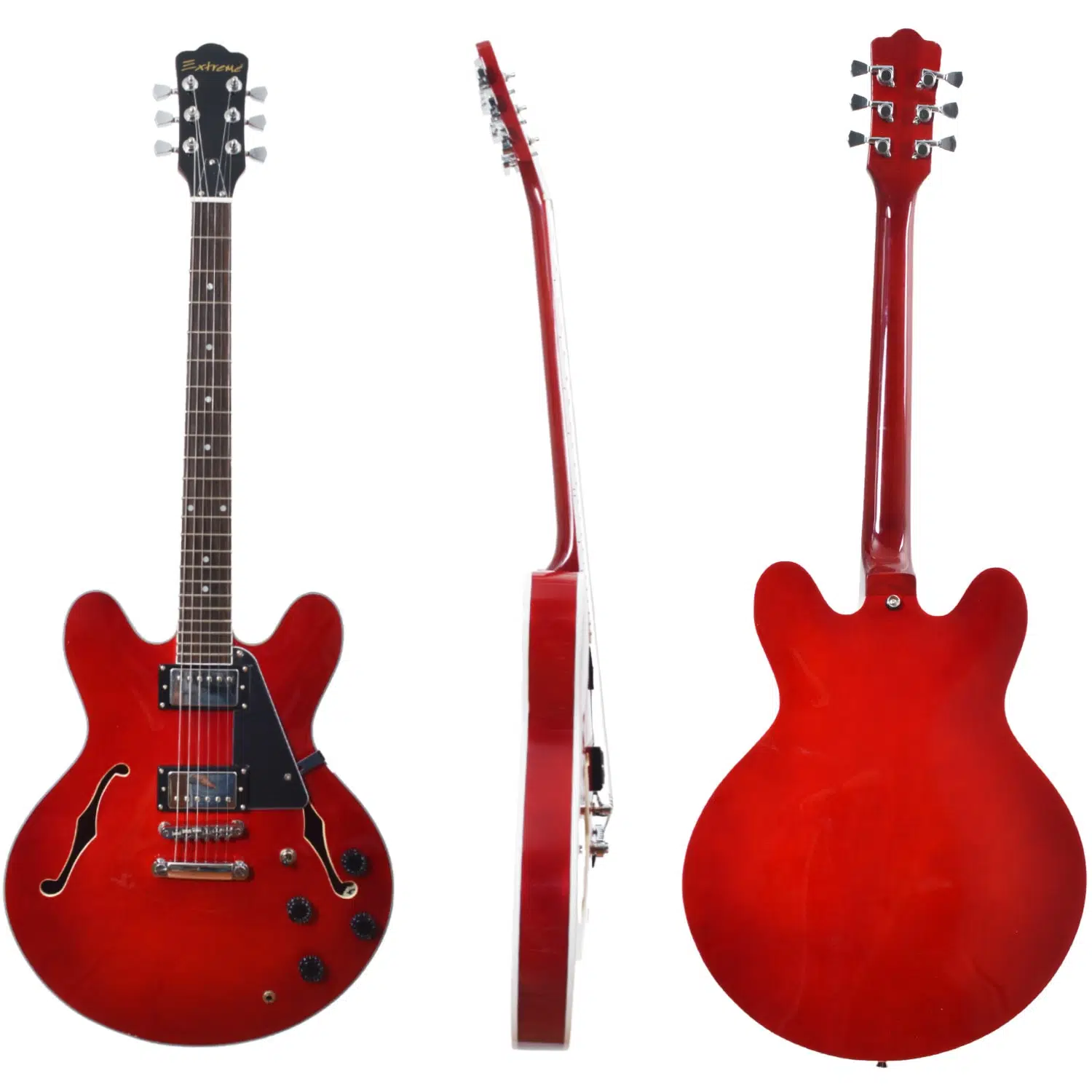 Extreme XE70RD Elektro Gitar (Kırmızı) | Strat Tipi Gövde Çok Yönlü Ton