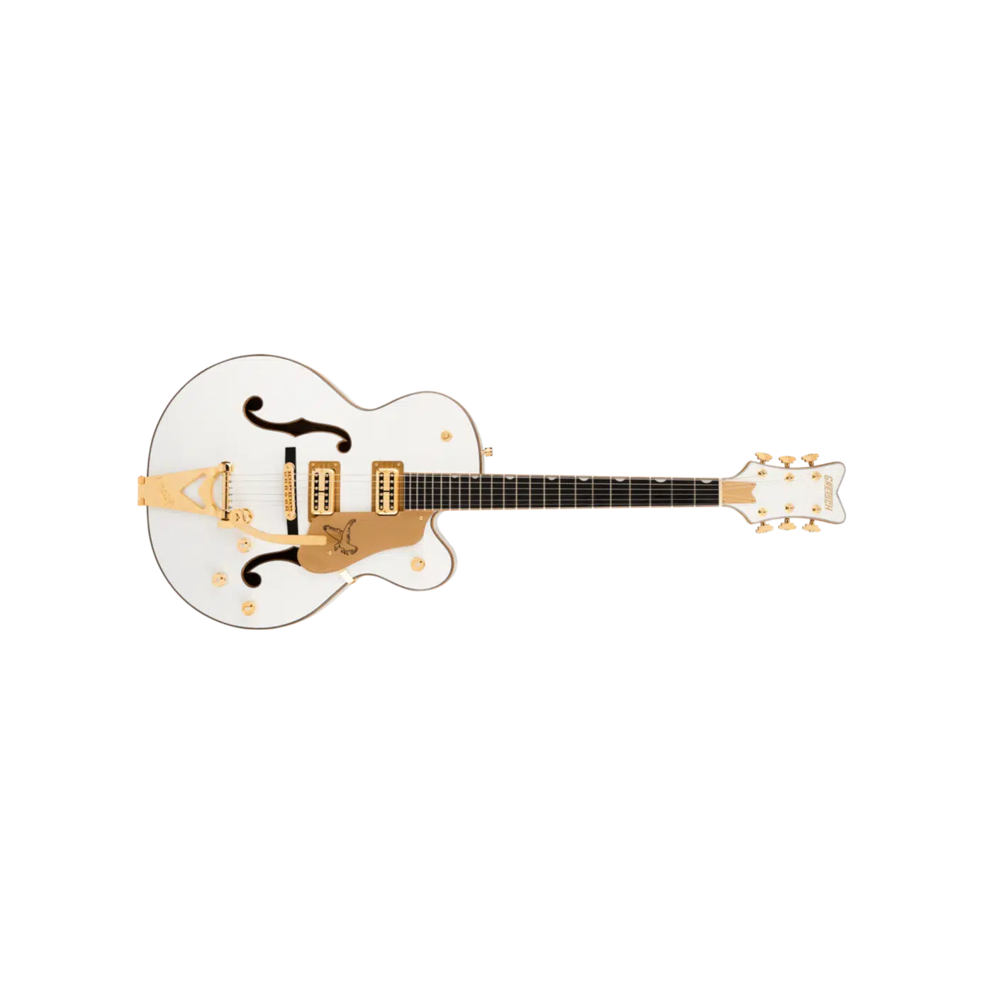 GRETSCH 2506530567 Synchromatic Falcon Hollowbody Elektro Gitar | Abanoz Klavye, Snowcrest White, Bigsby Titreşim Kolu, Lüks Falcon Estetiği