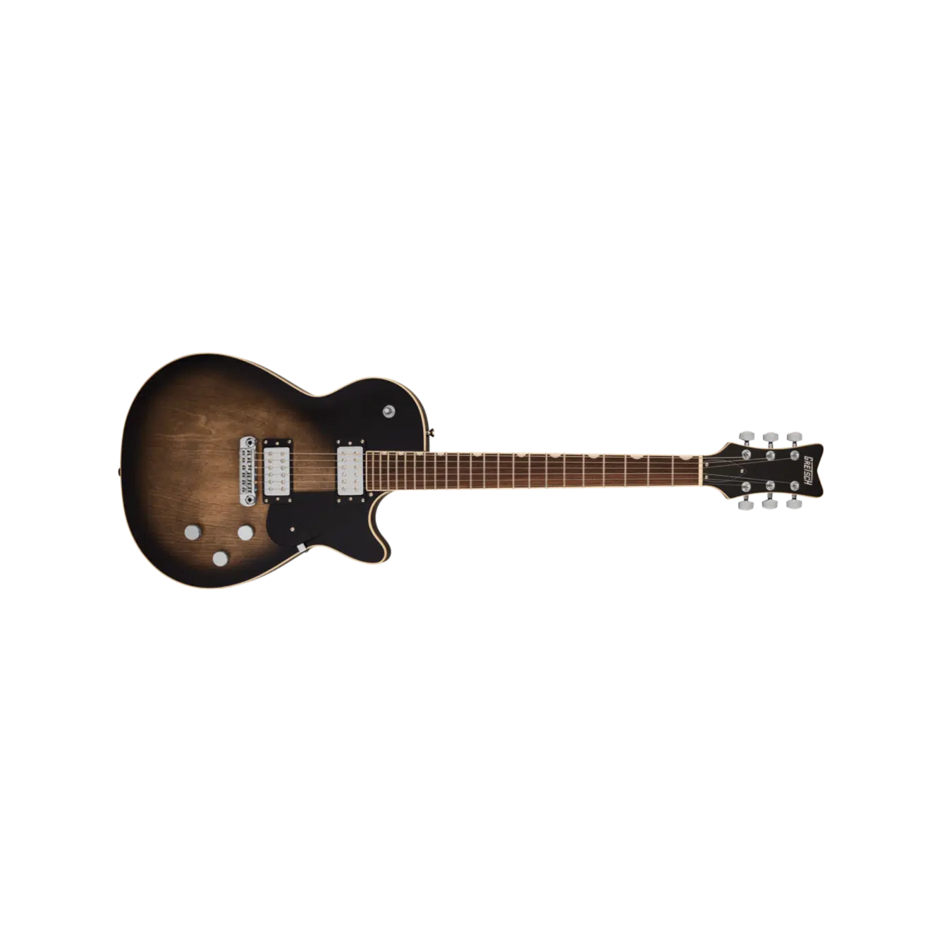 GRETSCH 2514103526 Electromatic Jet Elektro Gitar | Gülağacı Klavye, Bristol Fog, Odacıklı (Chambered) Maun Gövde, Black Top Filter'Tron Manyetikler