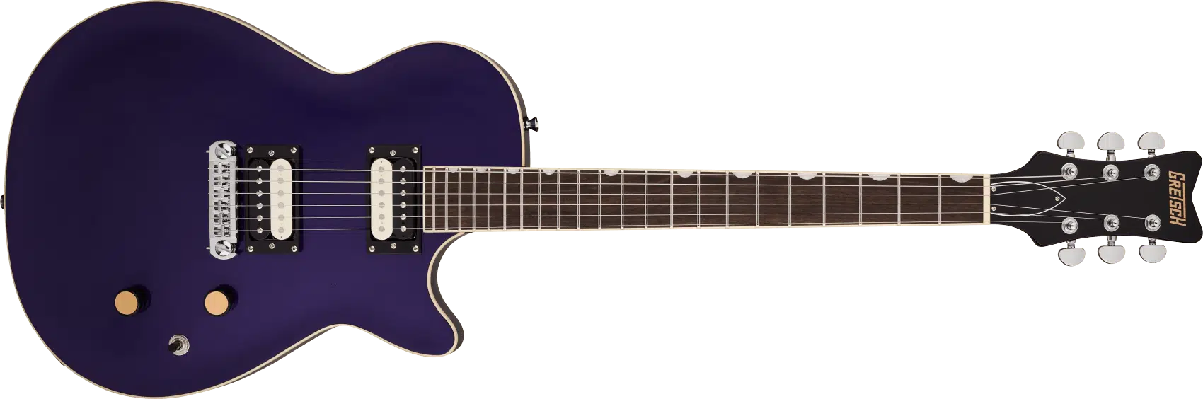 Gretsch 2814104589 G2215-p90 Streamliner Junior Jet Club Elektro Gitar (nightshade Purple - Laurel Klavye) | Streamliner Serisi P90 Manyetikler Ve Şık Mor Renk Seçeneği