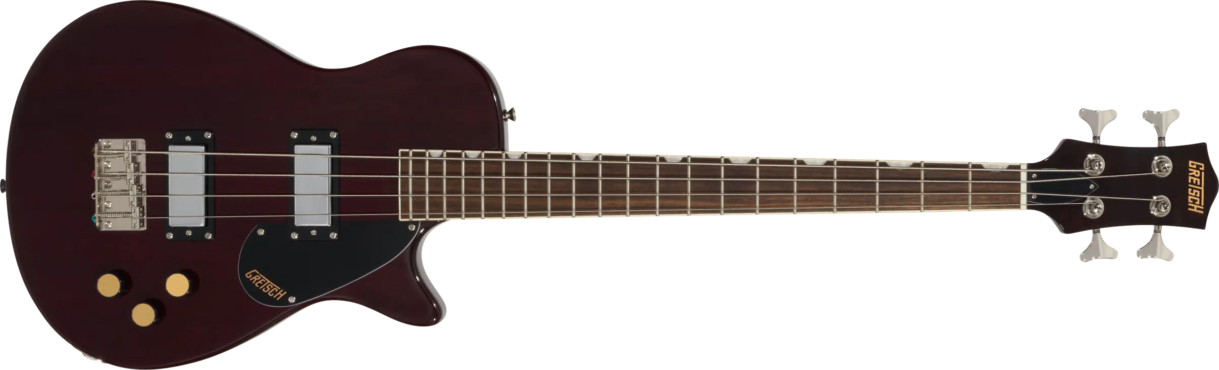 Gretsch 2814304517 G2220 Streamliner Junior Jet Bass II Bas Gitar (Walnut Stain) | Laurel Klavye, Kısa Skala (Short Scale) ve Çift Single-Coil Bass Manyetik