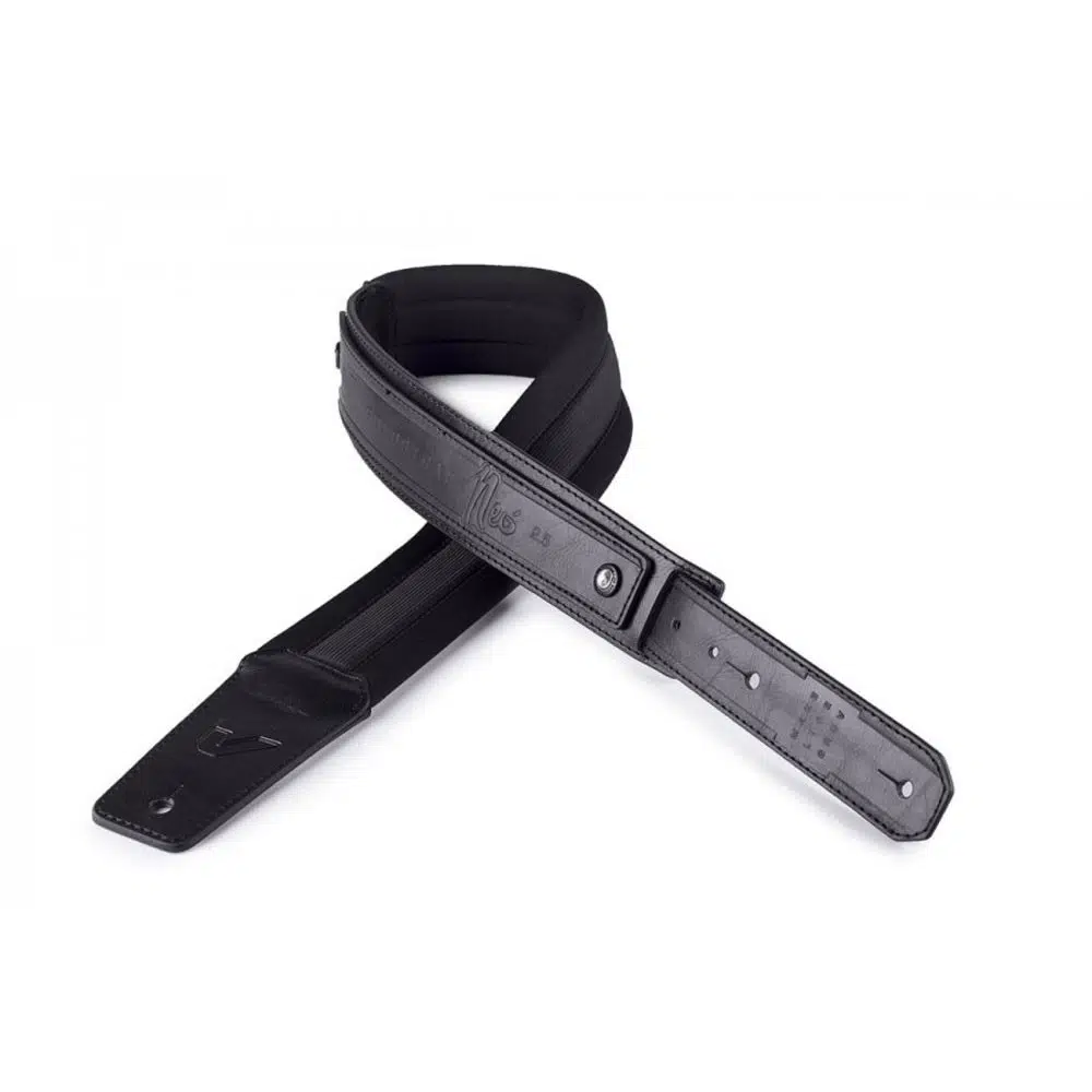Gruv Gear SS2-NEO25-BLK SoloStrap Neo 2 Elektro Gitar Askısı | Siyah Renk, 2.5 İnç Genişlik, Konforlu Neopren Dolgulu Tasarım