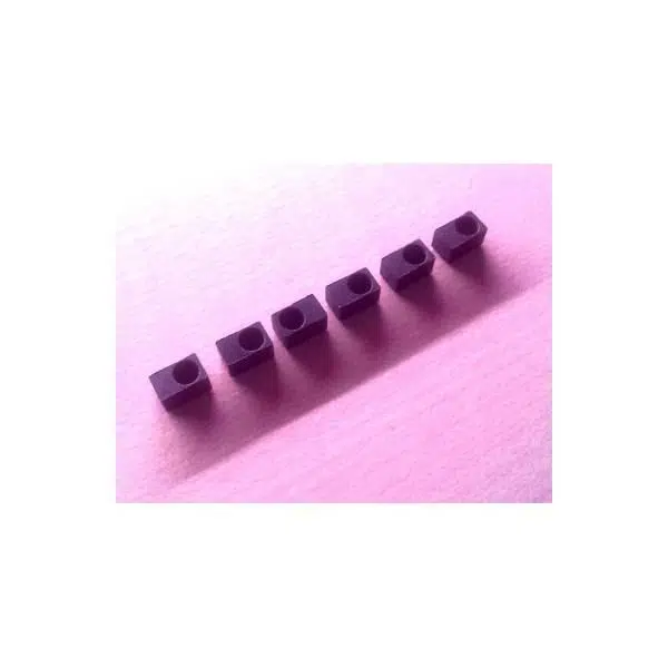 Graph Tech LW-1080-05 Floyd Rose Köprüler İçin Çelik Insert Bloğu - 6'lı Set (Aksesuar) | Paslanmaz Çelik Dayanıklılığı, Tel Kilitleme Mekanizması ve Uzun Ömürlü Yedek Parça