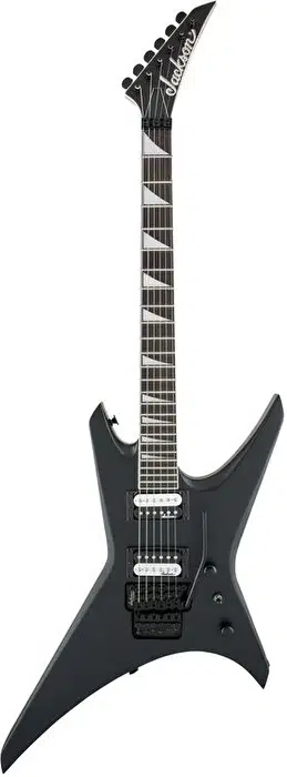 Jackson 2910136568 JS Warrior JS32 Elektro Gitar (Satin Black) | Ekstrem Warrior Kasa Mat Siyah ve Floyd Rose Tremolo