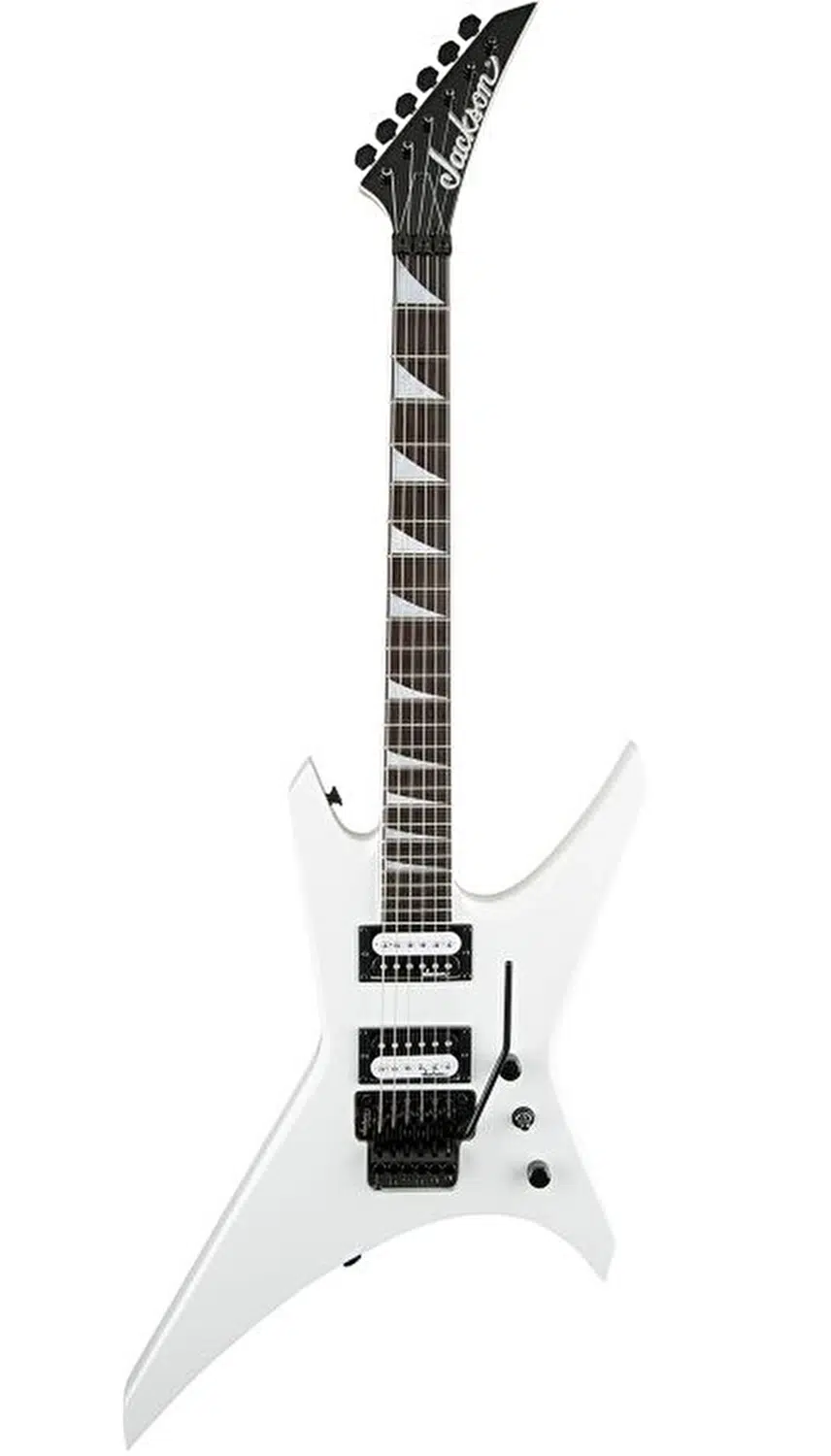 Jackson 2910136576 JS Series Warrior JS32 Elektro Gitar (Snow White) | Egzotik Klavye, Warrior Gövde Formu ve Çift Kilitli Tremolo