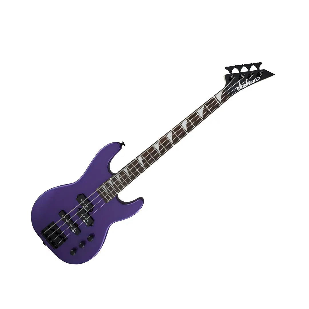 Jackson 2915556552 JS Concert Bass Minion JS1X Bas Gitar (Pavo Purple) | Kısa Skala (Short Scale) Mor Renk ve Kompakt Gövde