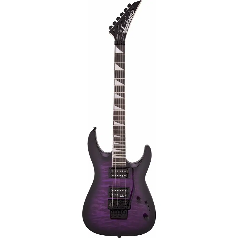 Jackson 2918809592 Js Series Dinky Arch Top Js32Q Dka Ht Elektro Gitar (transparent Purple Burst - Egzotik Klavye) | Js Serisi Sabit Köprü (hardtail) Ve Kapitone Akçaağaç Üst Kapak