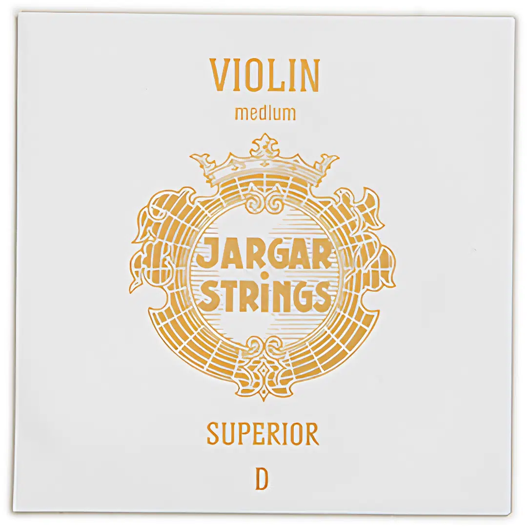 Jargar 630851 Superior Keman Re (D) Teli | Gümüş Sarım Orta Tansiyon Sıcak ve Kadifemsi Keman Tonları İçin En Üst Sınıf Seçim