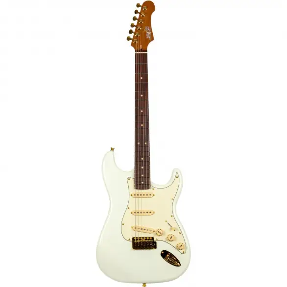 Jet JS-380 OW G SSS Elektro Gitar (White)