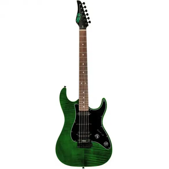 Jet JS-450 TGR R HSS Elektro Gitar (Transparent Green)