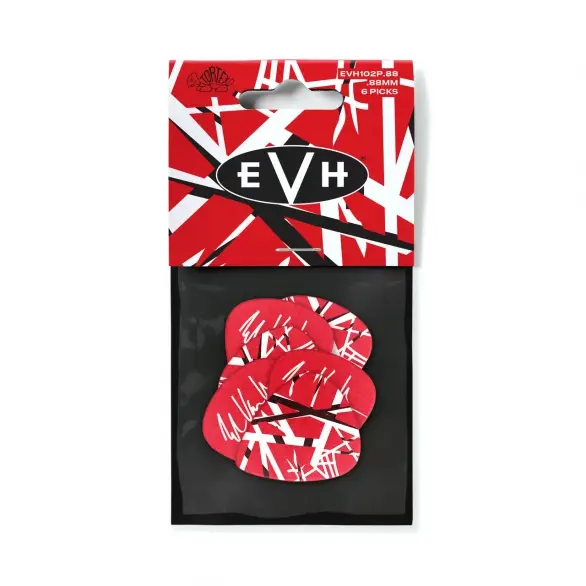 Jim Dunlop EVH102P.88 EVH Frankenstein 6'lı Paket Pena (0.88 mm)