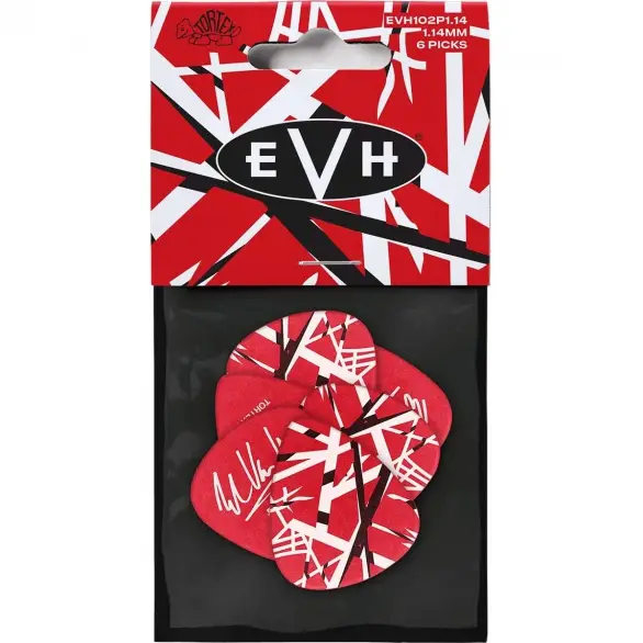 Jim Dunlop EVH102P1.14 EVH Frankenstein 6'lı Paket Pena (1.14 mm)