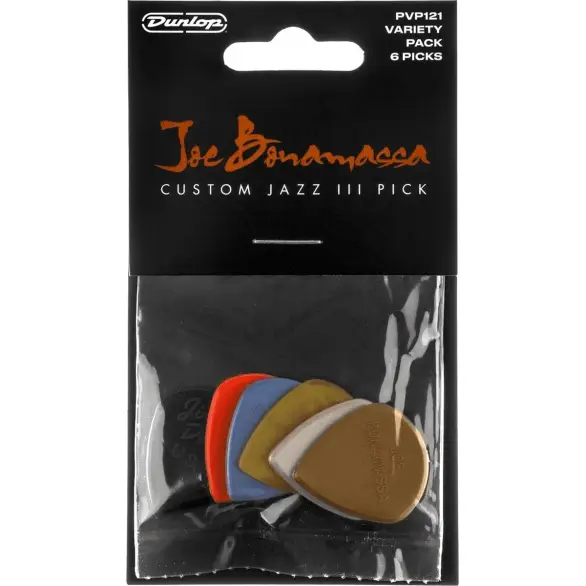Jim Dunlop PVP121 Joe Bonamassa Jazz III Variety 6'lı Paket Pena