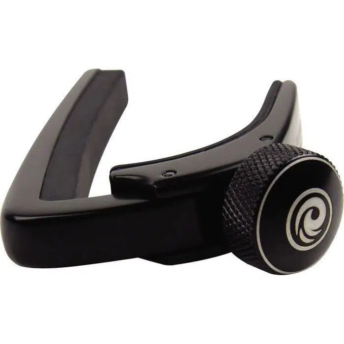 Planet Waves PWCP02 NS Capo Pro Akustik ve Elektro Gitar Kaposu - Siyah (Profesyonel) | Ned Steinberger Tasarımı, Milimetrik Ayar Vidası ile Sıfır Cızırtı ve Dengeli Baskı