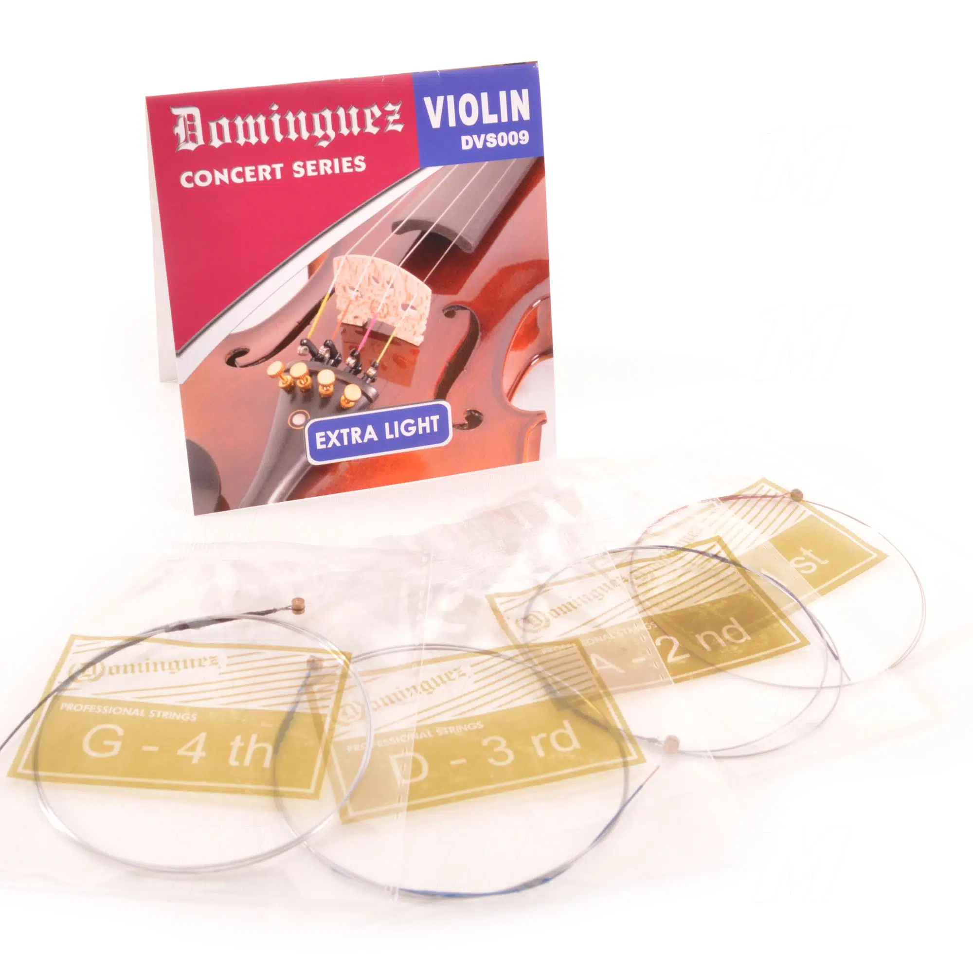 Dominguez DVS009 Keman Teli Takımı | Paslanmaz Çelik Çekirdek Parlak Ton