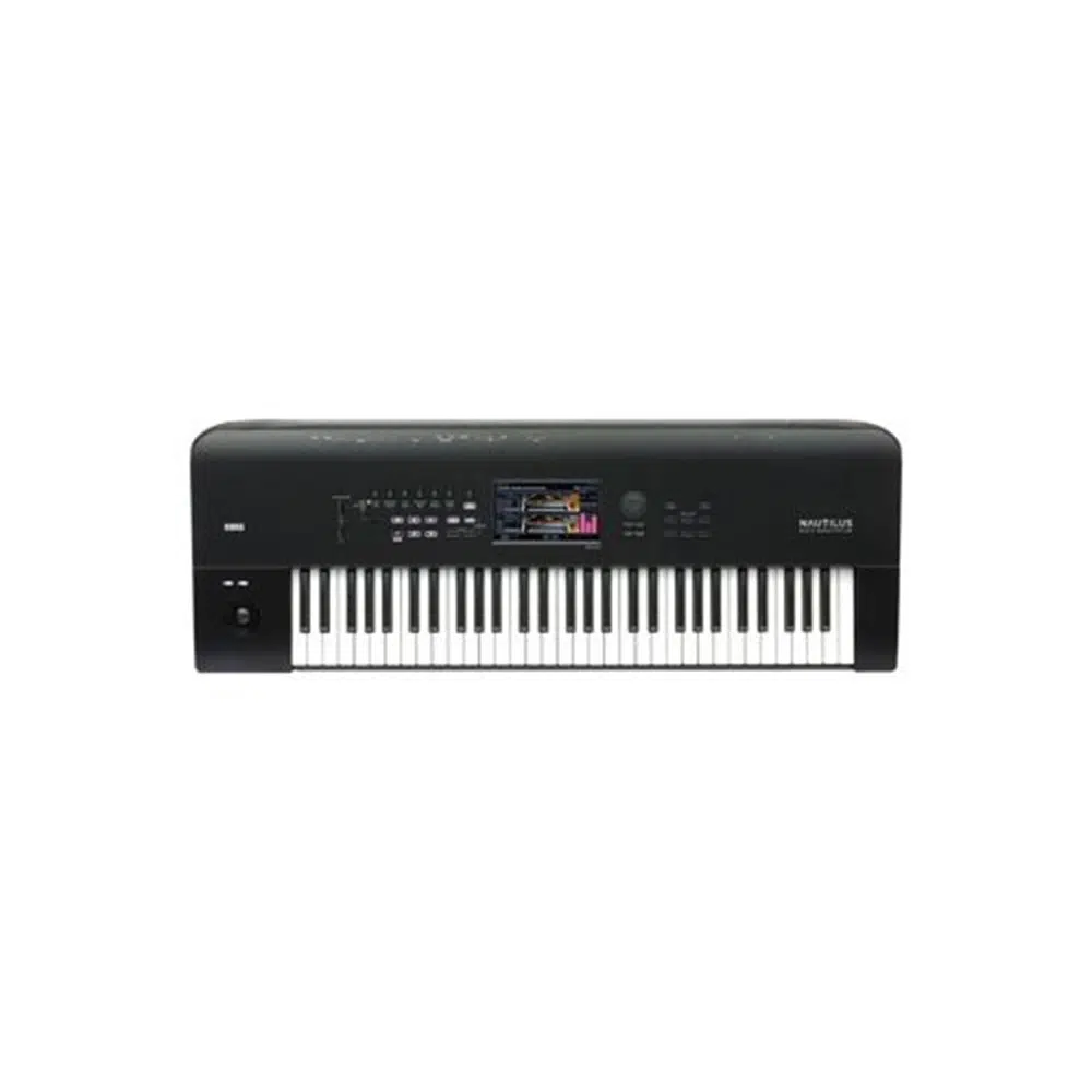 Korg 575 NAUTILUS-61 Music Workstation (Üst Segment - Flagship Synthesizer) | 61 Tuşlu Klavye, 9 Farklı Ses Motoru (SGX-2, EP-1 vb.), Renkli Dokunmatik Ekran, Gelişmiş Sampling ve Audio Kayıt | Ölçüler: 1062 x 386 x 116 mm