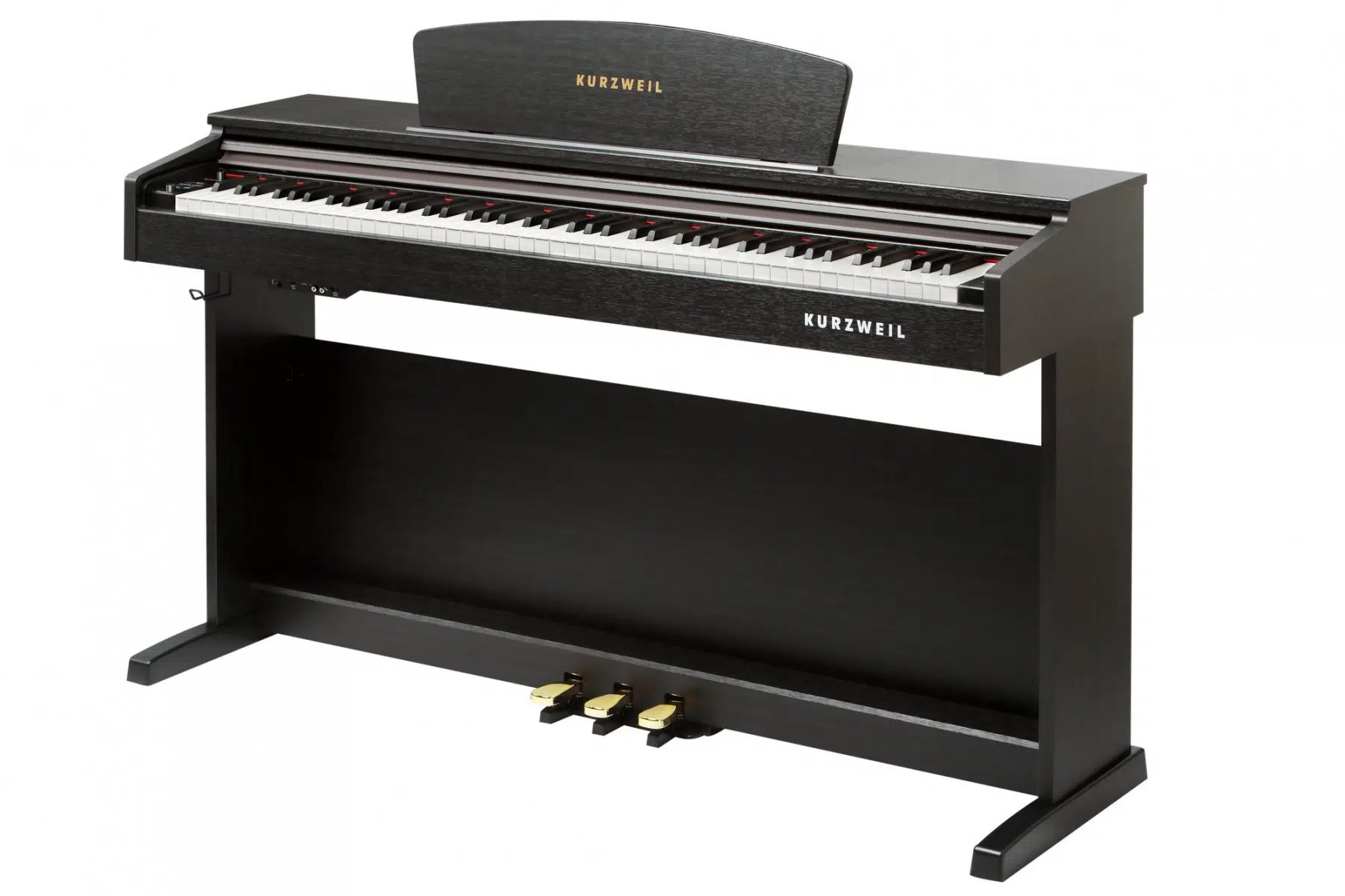 Kurzweil M90-SR Dijital Piyano - Gülağacı (Orta Seviye - Konsol Tipi) | 88 Tuş Tam Ağırlıklı Çekiç Aksiyonu (Hammer Action), 64 Polifoni, Dahili 2-Kanal Kayıt Sistemi | Ölçüler: 1380 x 420 x 815 mm
