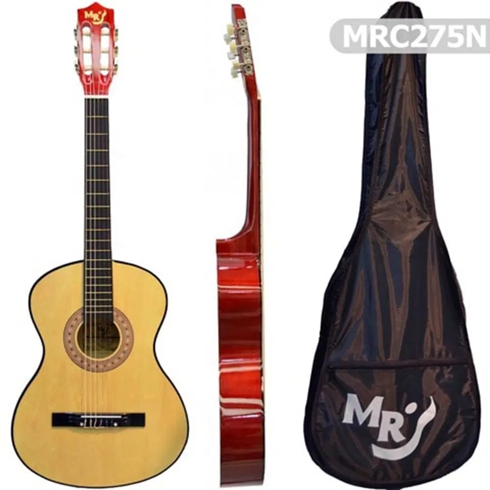 Manuel Raymond MRC275N 4/4 Tam Boy Klasik Gitar | Naturel Renk, Başlangıç Seviyesi, Taşıma Kılıfı Hediyeli