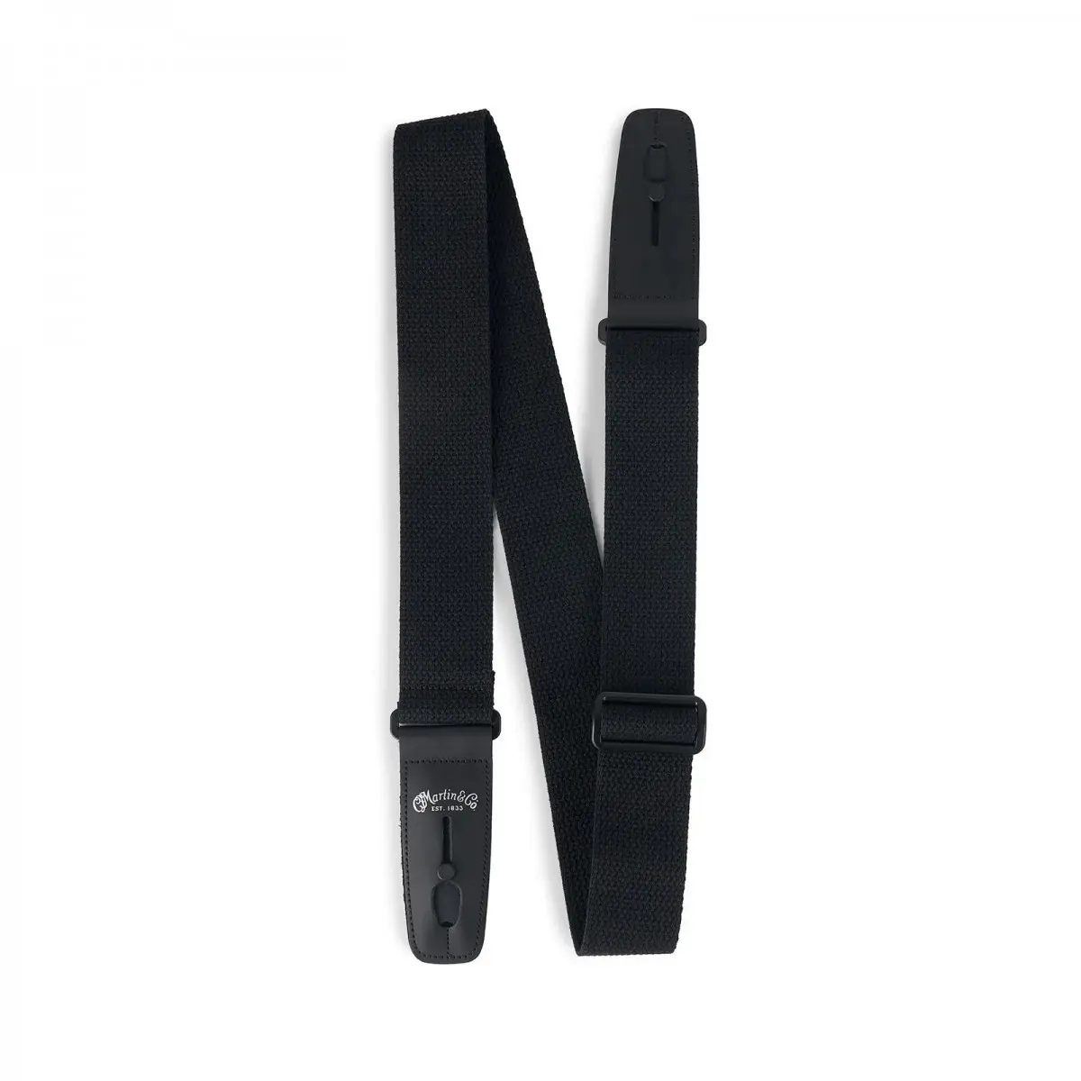 Martin 18A0141 Black Cotton Weave Lock-It Gitar Askısı