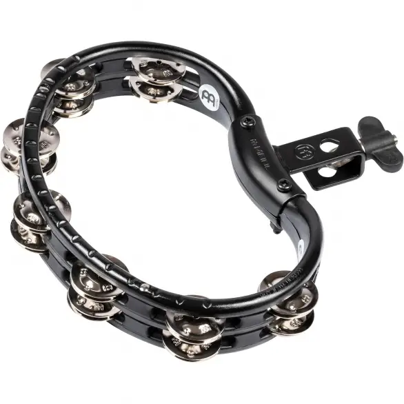 Meinl TMT2BK Traditional Mountable Abs Series Mountable Molded Abs Tamburin (BlackI