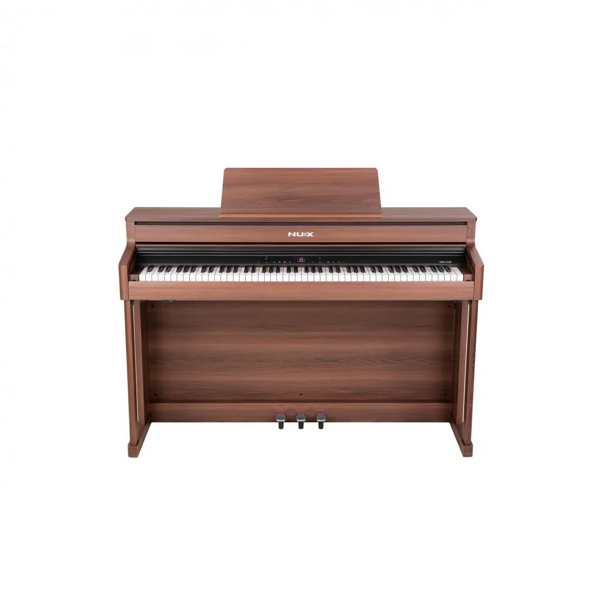 Nux NCK-430 Duvar Tipi Walnut Dijital Piyano | Bluetooth, OTG, USB Ses & MIDI Kaydı, Çift Amfili, Dört Hoparlörlü sistem