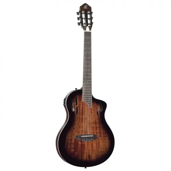 Ortega TourPlayer Deluxe RTPDLX-ACA Elektro Klasik Gitar (Acacia Burst)