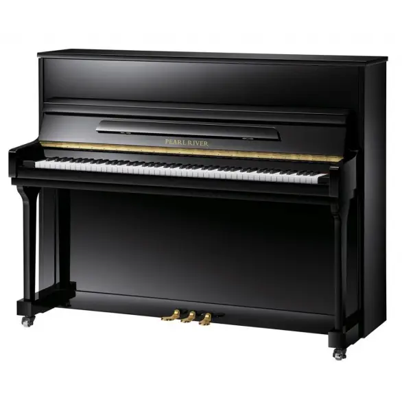 Pearl River UP115M2 Akustik Duvar Piyanosu (Parlak Siyah)