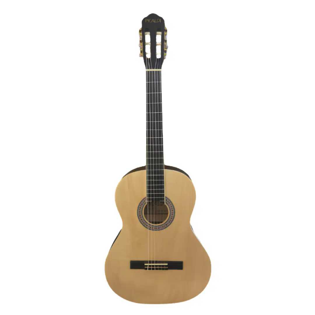 Picaldi AC40 Naturel Klasik Gitar (4/4) | Tam Boy Başlangıç Gitarı Ihlamur Ağacı Kapak ve Yeni Başlayanlar İçin Rahat Sap Yapısı