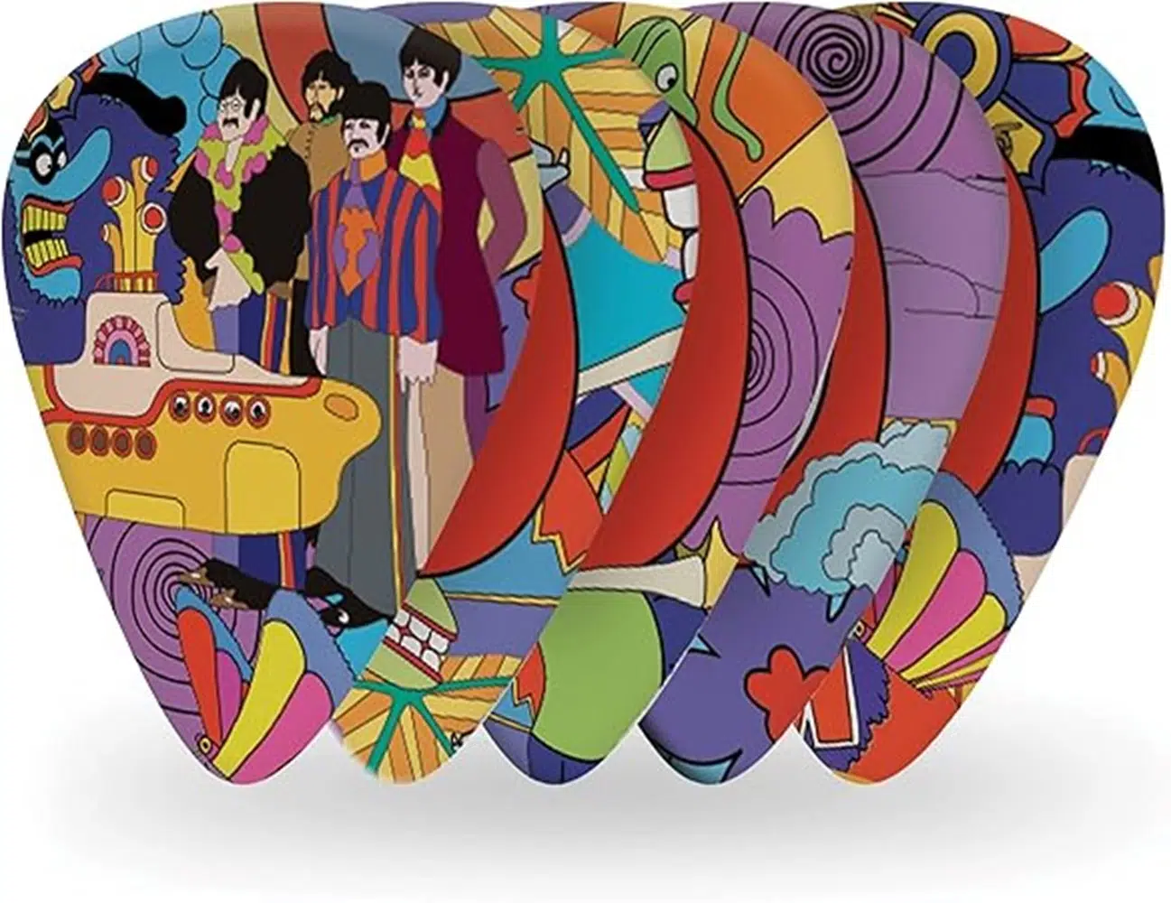Planet Waves 1CWH4-10B7 Beatles Yellow Submarine Pena Medium (10'lu Paket) | 50. Yıl Özel - Koleksiyonluk - Dengeli